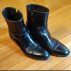 Double H Western Leather Ankle Boots 7.5W